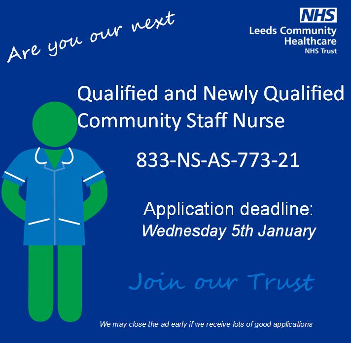 We're looking for a dynamic and innovative Staff Nurse with excellent communication skills to join our community neighbourhood nursing teams. 
For more info or to apply click here: jobs.nhs.uk/xi/vacancy/916…