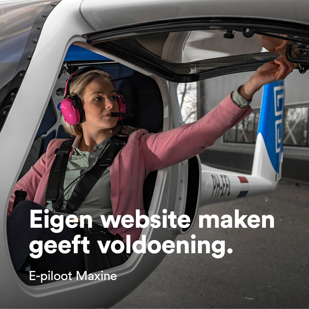 Ze is de eerste vrouw in Nederland die als #piloot een elektrisch vliegtuig mag vliegen. Maxine mag nu een #elektrischvliegtuig vliegen. "Ik werk nog hard aan mijn nieuwe website." Maar ook via haar oude website (kort.md/3EAEE3L) is Maxine te vinden. #onlineondernemen
