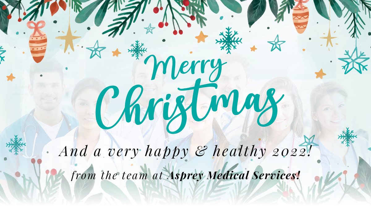 AspreyMedical's tweet photo. Wishing all of our wonderful clients a very Merry Christmas and a happy &amp; healthy new year! 

#AspreyMedicalServices #MerryChristmas #HappyNewYear #MedicalJobs #HealthCareRecruitment https://t.co/cO7zmDFBHC