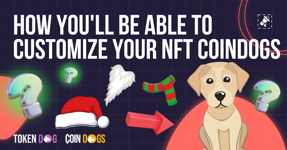 CoinDogs's tweet image. Christmas is tomorrow, are you ready?
In this video youtube.com/watch?v=3n77RZ… , we’ll show you how to customize your #NFT #CoinDogs for #Christmas! Give your #Dog a Christmas #makeover!
#coindogs_tokensale
#crypto #cryptoart #blockchain #blockchainstartups  #doggame