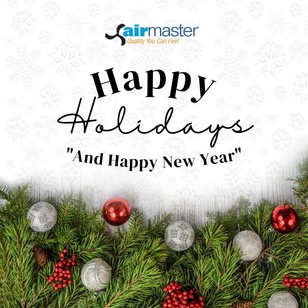 💌 Best wishes for a very happy holiday season and a wonderful New Year from everyone at Airmaster Fan!

#airmasterfan #ventilation #happyholiodays #merrychristmas #newyear2022