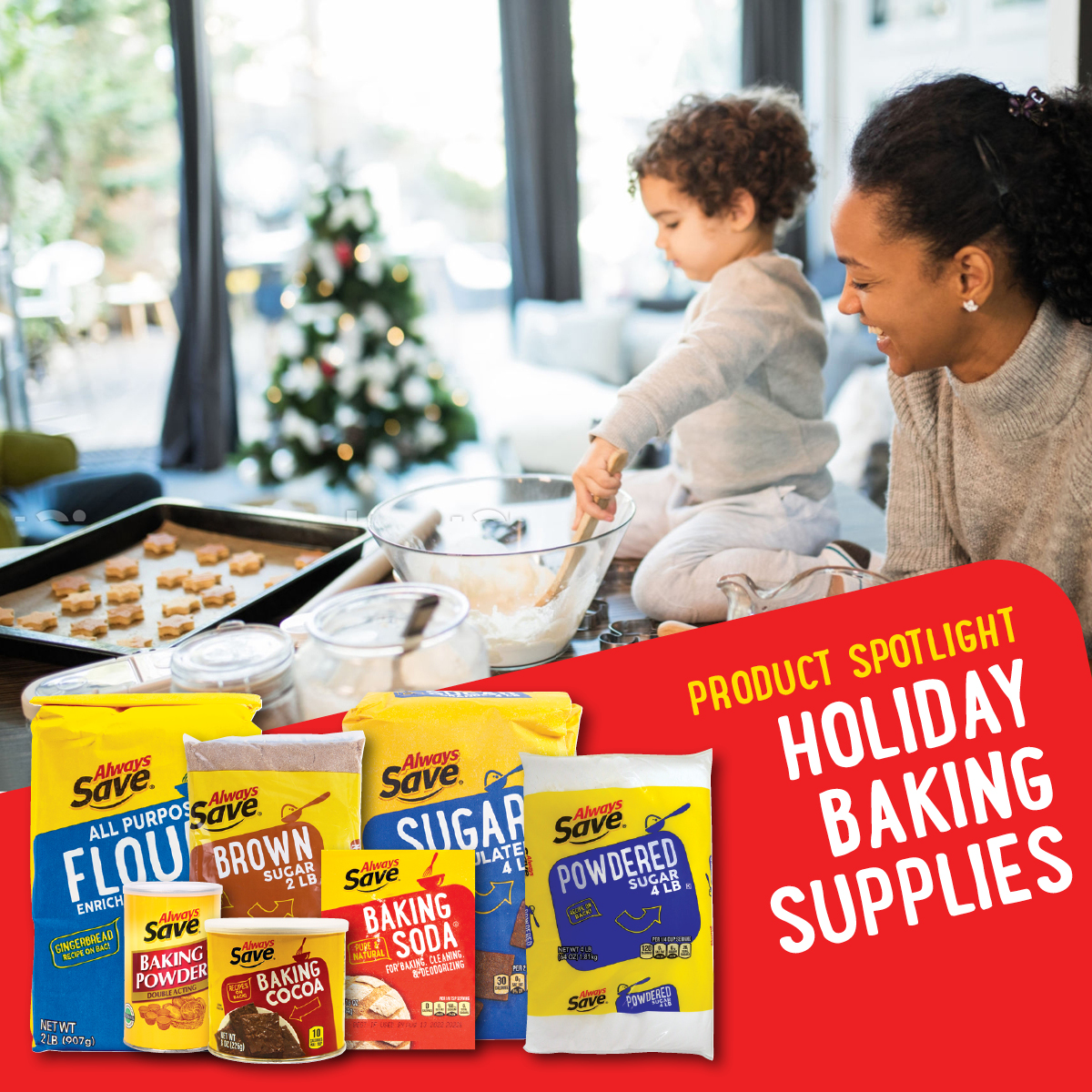 It's National Bake Day! From flour to sugar, we have your baking staples to make this holiday super sweet.