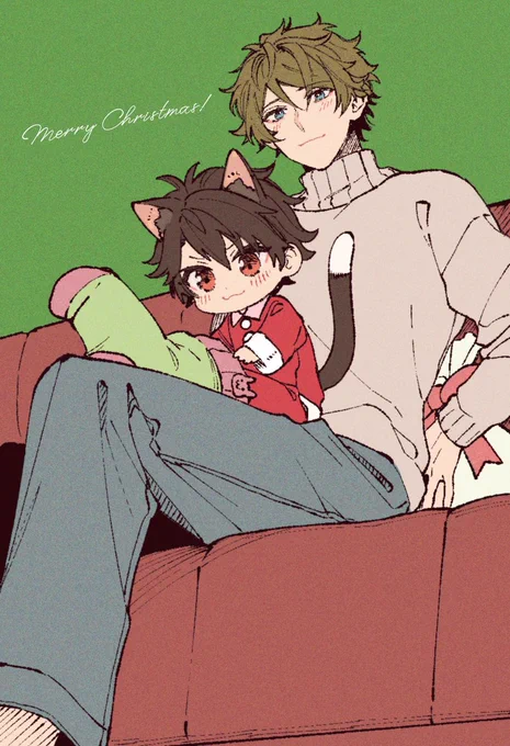 ねこ沢先輩と翠くんとクリスマス
『ぷれぜんとはおれ』※翠千 