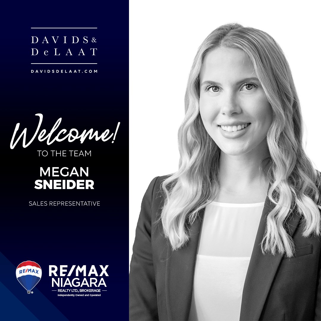 Please join us in welcoming Megan Sneider to our RE/MAX Niagara team! Megan has joined the <a href="/davidsdelaat/">Davids & DeLaat Team - RE/MAX Niagara</a> team based out of our St. Catharines office at 261 Martindale Road and can be reached at 905-687-9600. #newagent #welcome #remax #niagara #niagararealestate