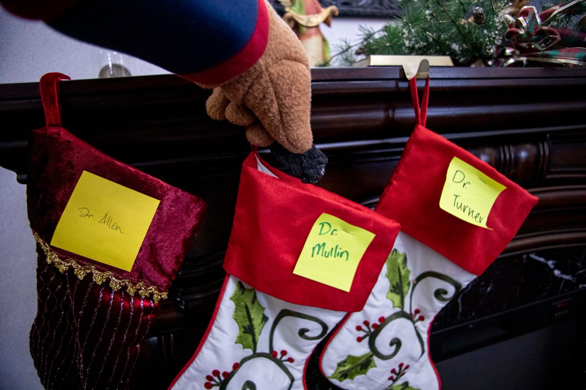 HLGuniversity's tweet photo. (5/6) He went to the stockings, so lively and quick
And put something in like a playful St. Nick
Coal for Allen, coal for Mullin, coal for Turner—a lot!
Now dash away, dash away, before you get caught! https://t.co/JQUWsQ82L4