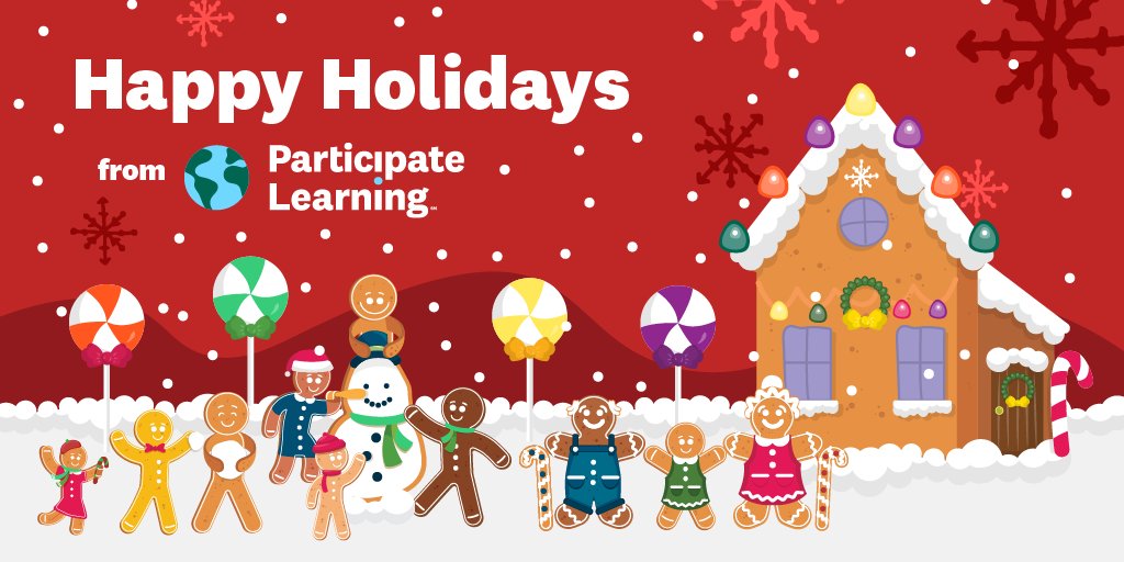 Happy Holidays from all of us at Participate Learning!

We hope you all have a wonderful holiday season. #UnitingOurWorld ❄️🎄🧣