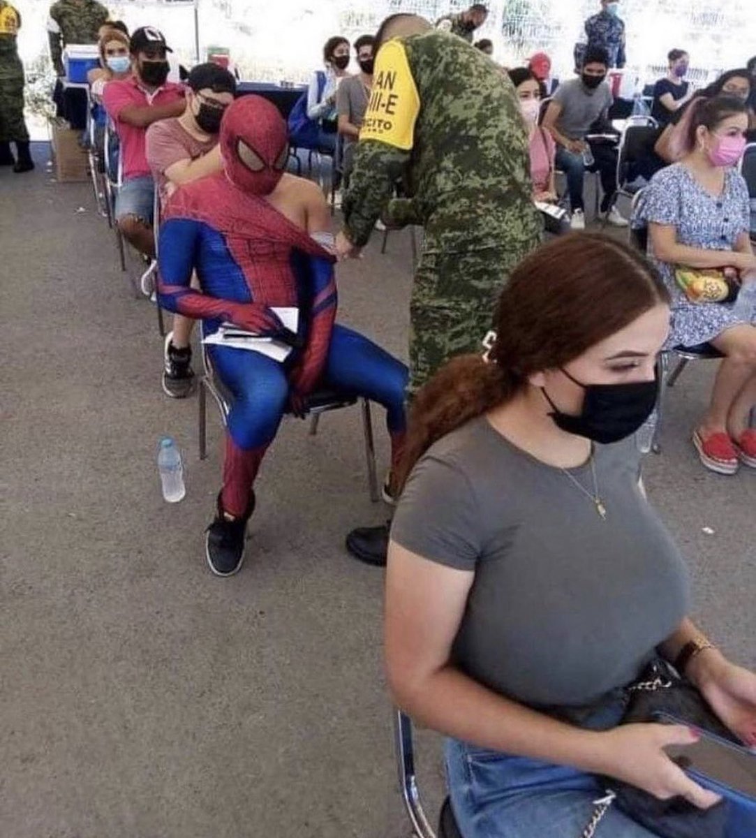 YungGlurak's tweet photo. Wenn Spiderman sich impfen lässt warum dann nicht du? https://t.co/S1lkJN0KNj
