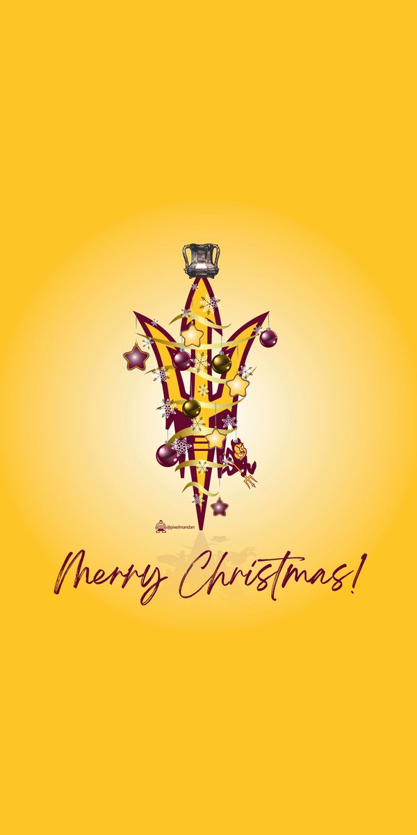 pixelmandan's tweet image. 'Tis the season...plus the Territorial Cup remains in Tempe where it belongs. #MerryChristmas #SunDevils