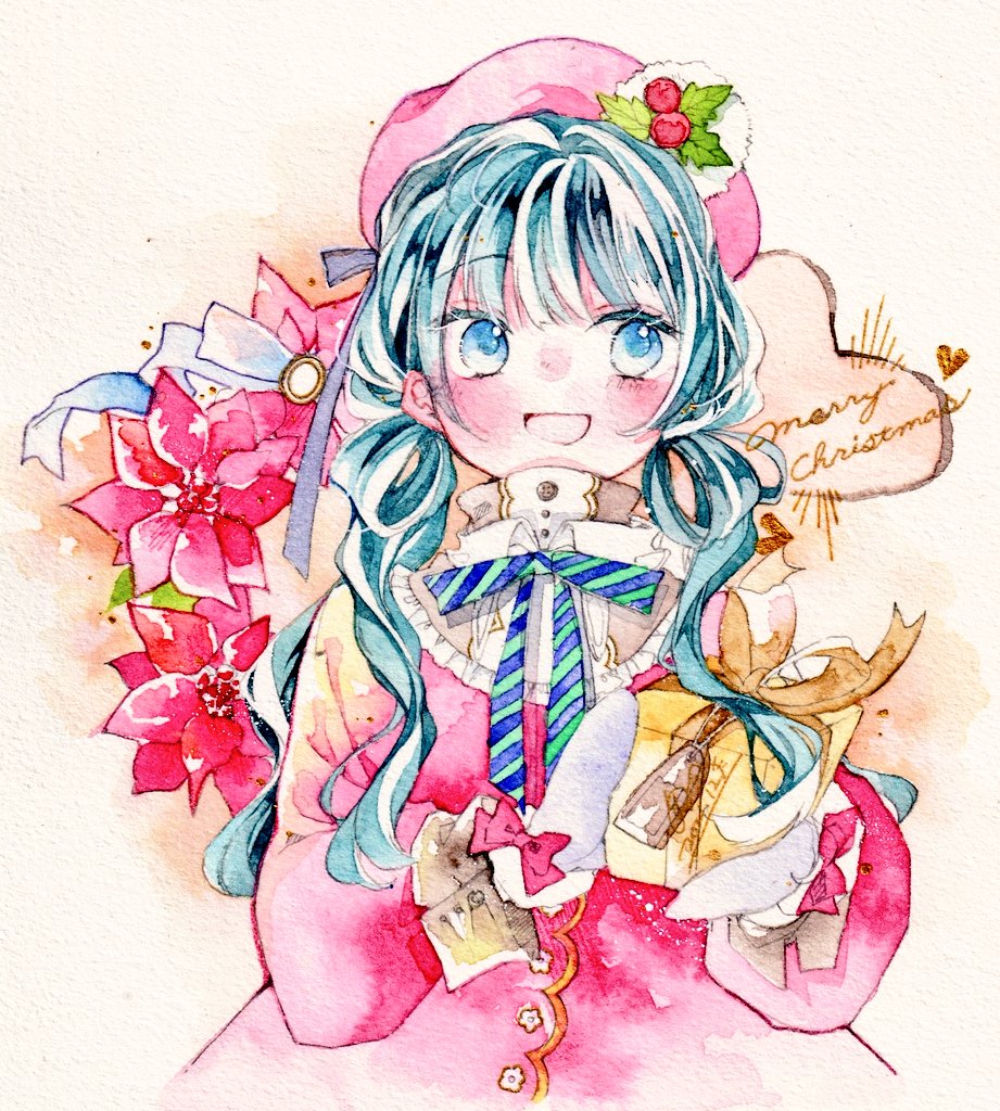 初音ミク 「メリークリスマス🔔🎀

#MerryChristmas2021 」|憂有@制作中のイラスト