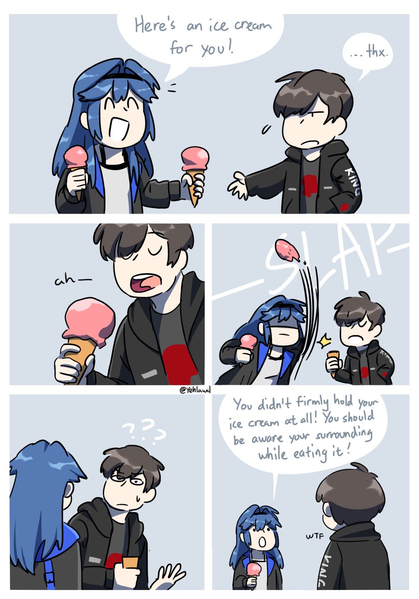 comic redraw commission for @Malegorn with their 2 OCs. thank you so much! 