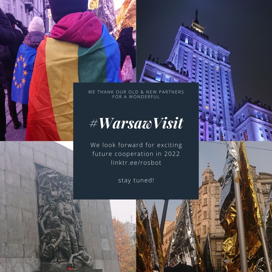 rosbotedu's tweet photo. In November the #ROSBOT team has organised a special Warsaw visit, having wonderful meetings with partner organisations for our educators initiative(s). Thank you for the old &amp; new partners, we are looking forward to our work together in 2022! Stay tuned 😍 https://t.co/baxhEIbuR7