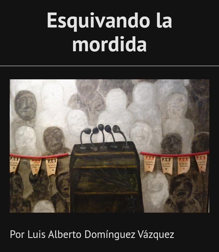 BufaSubversiva's tweet photo. ✍️Me dispuse a hablar de la Revolución. Me permití discrepar, con la libertad y convicción q me asisten, ante la solución de la ruptura; esa que se declara inminente en el artículo publicado x la JovenCuba, de la autoría de mi profesor....

Sigue leyendo👇
https://t.co/F4tx40H8Fe https://t.co/qKcpKyNDNq