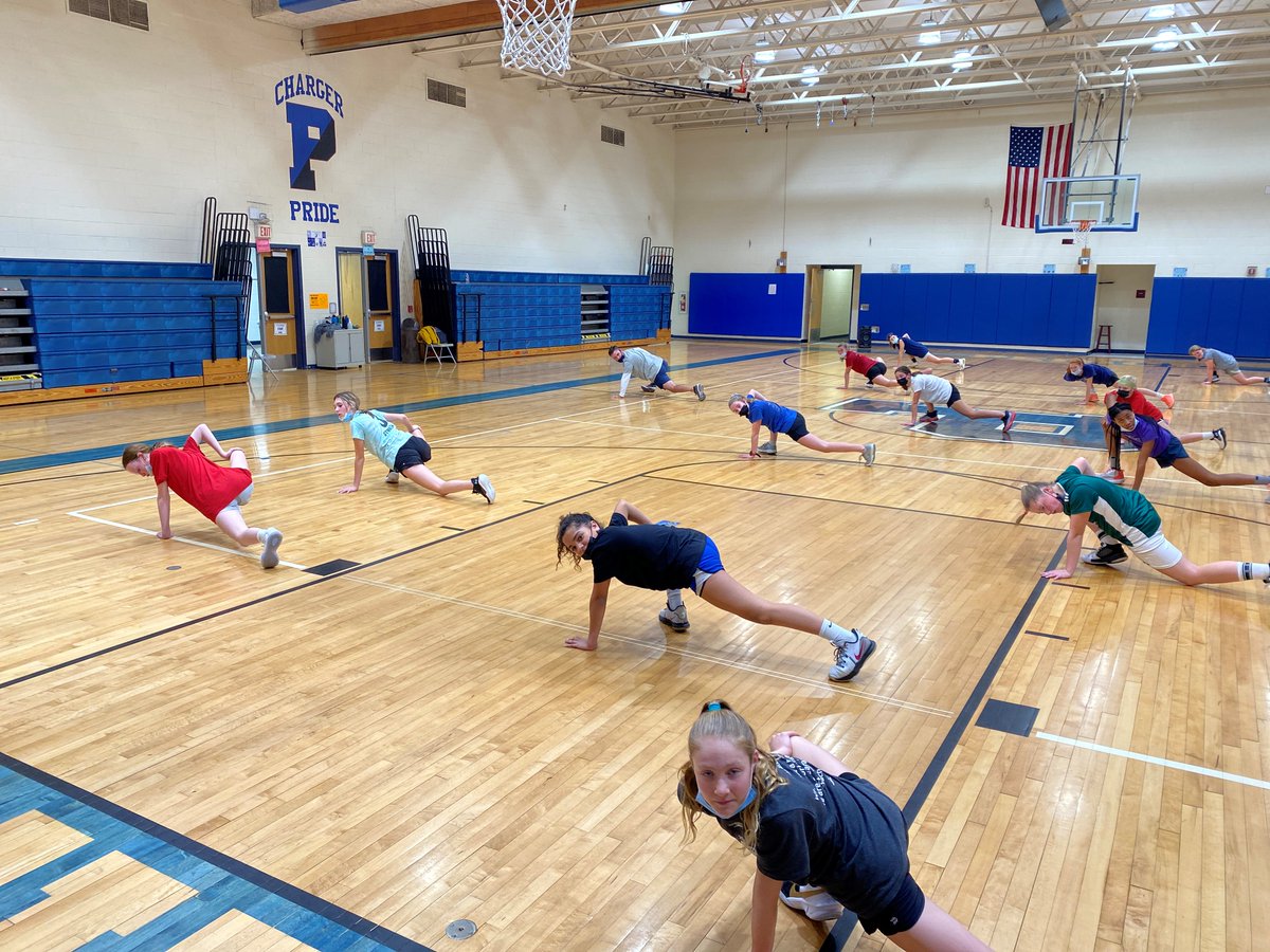MrJenkinsDMS's tweet photo. Big "Thank You" to @RustinStrength for a Monday's afternoon trip to #CoreCity.  Teams enjoyed the opportunity to take on planks, mountain climbers, and the #SallySquatChallenge.  #PeircePride #MakesUsProud https://t.co/dGKWIjYabz