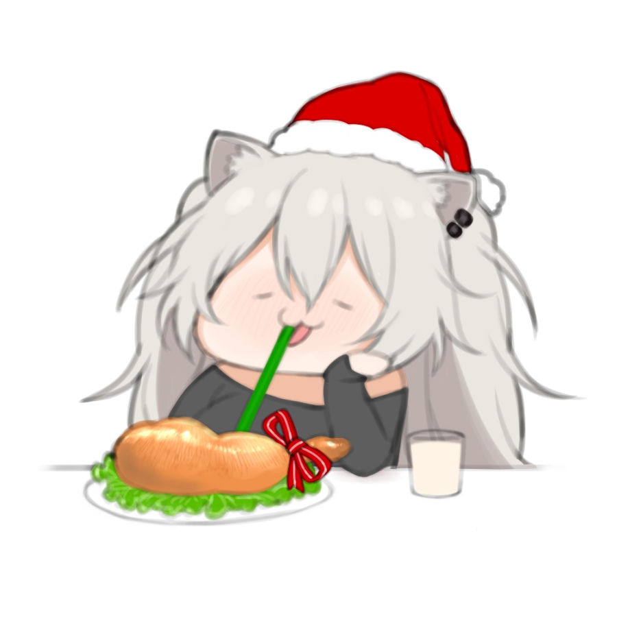 クリスマス気分のイラストが無かった 