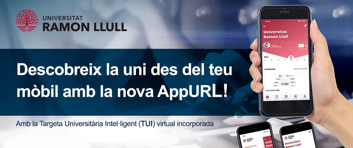 uramonllull's tweet photo. 🔴📢 Recorda!
Ja tenim #AppURL, l'app oficial de la @uramonllull per a la seva comunitat universitària!
👉 Disponible per a usuaris iOS i Android a través de l'App Store i Google Play
➕ℹ️ https://t.co/jU5Z4nkQrR https://t.co/vLDggpVf4x