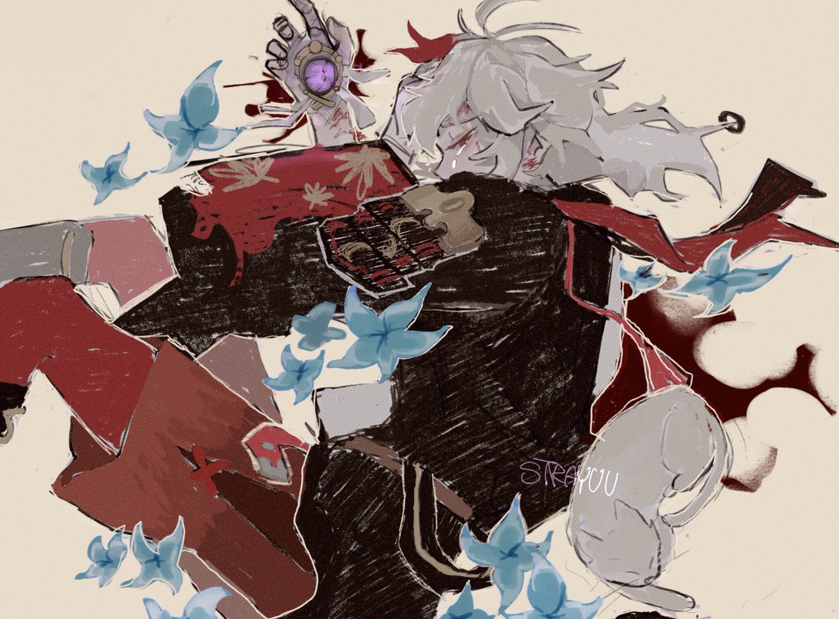 strayuu's tweet photo. long gone #原神 #kazuha https://t.co/Rcuz7RfrU0