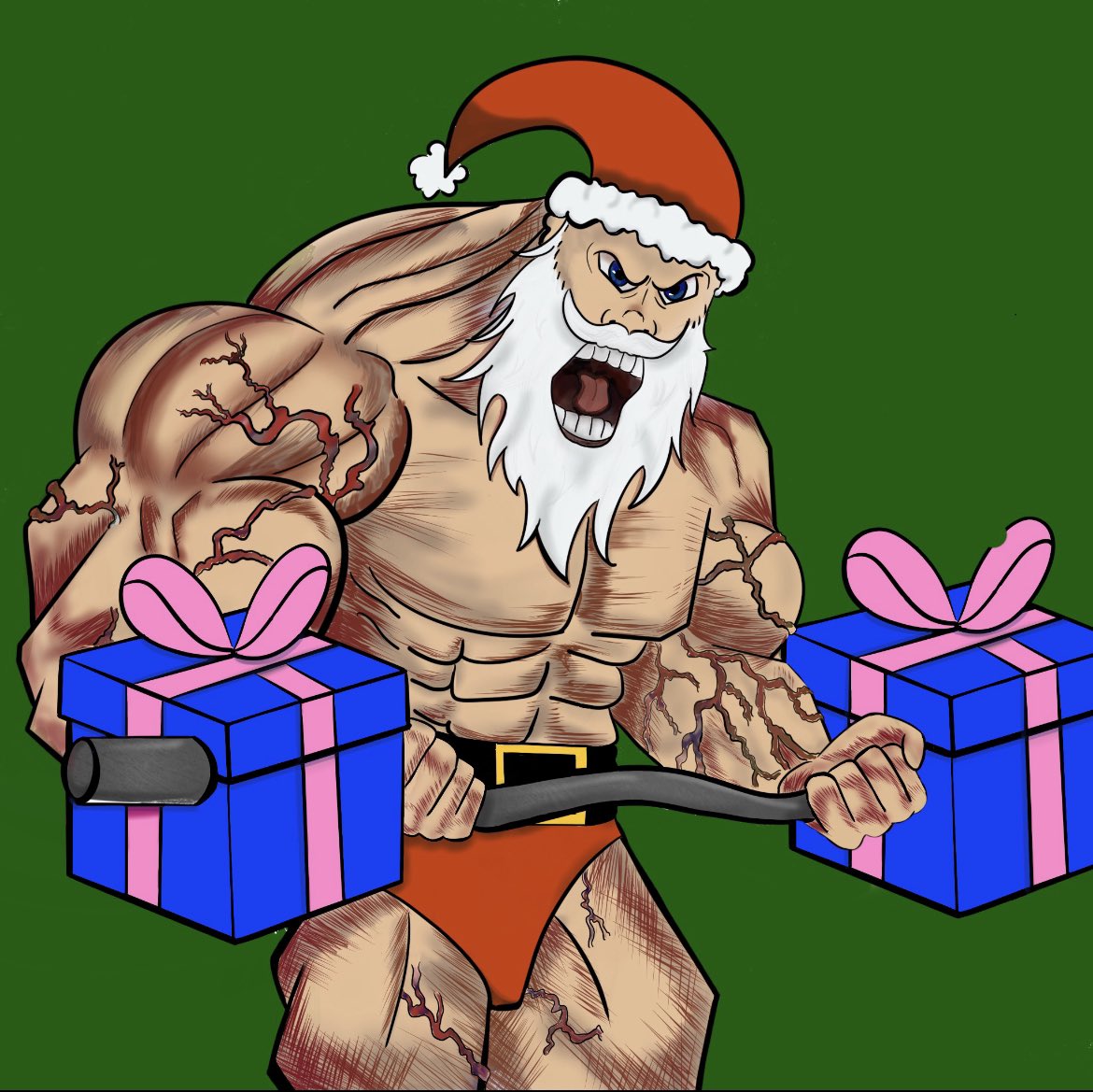 shotsfiredyt's tweet photo. 100 NFT GIVEAWAY! Jacked Santa is getting his last pump in before he gets to delivering presents! Drop your wallet, like and retweet this post! #NFT #nftcollector #NFTdrop #NFTCommmunity #NFTGiveaways #NFTartist #NFTartists #NFTcollection  #nftcollectors https://t.co/xLJ4QySv9w