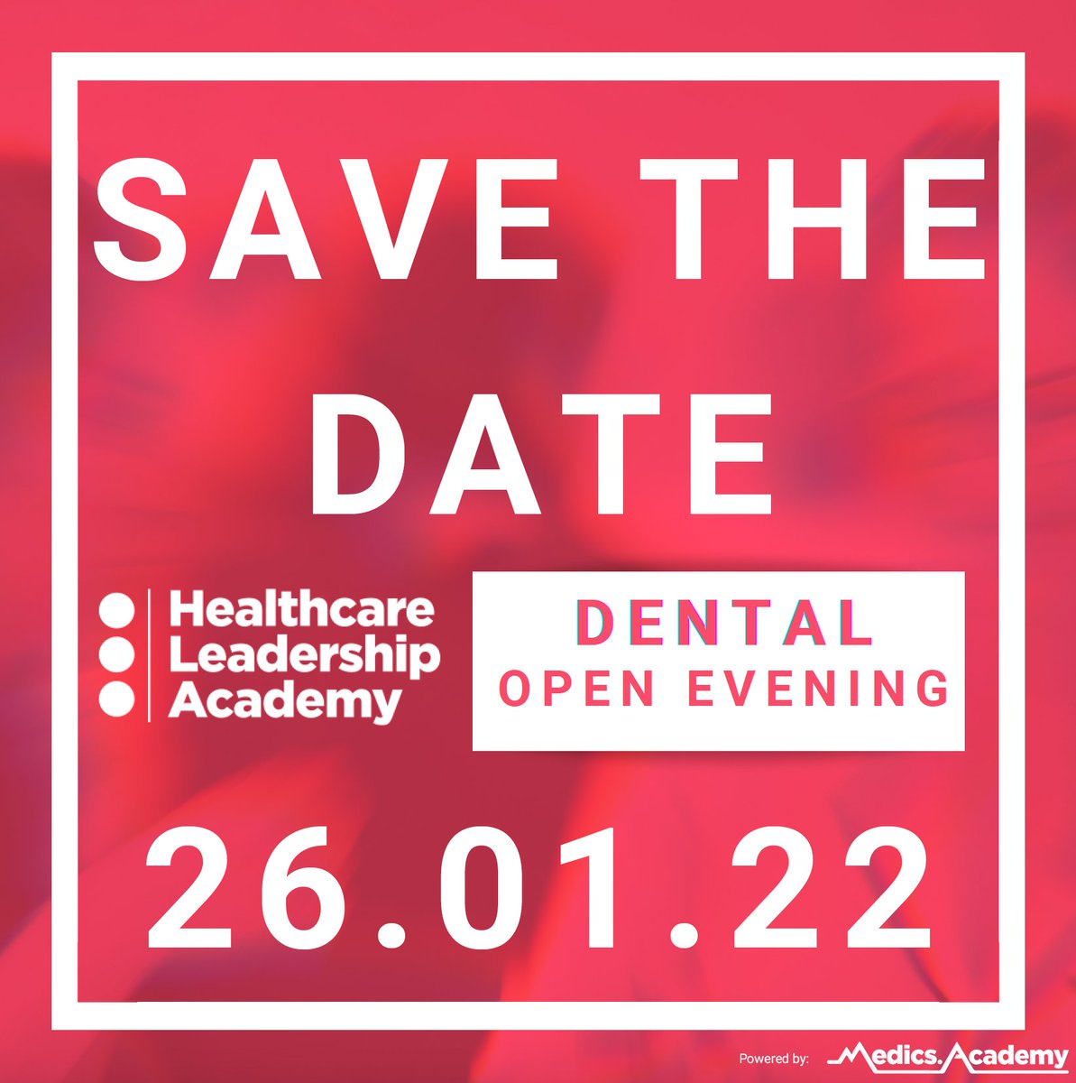 HLA_int's tweet photo. Save the date for our virtual open evening! Join us on the 26th January 7pm-8pm GMT to hear from our scholars and alumni from the dental community to see what it's like to be a HLA scholar! 

#dentalcare #dentistry #leadership #healthcareleadership https://t.co/BzQCteXDQ2