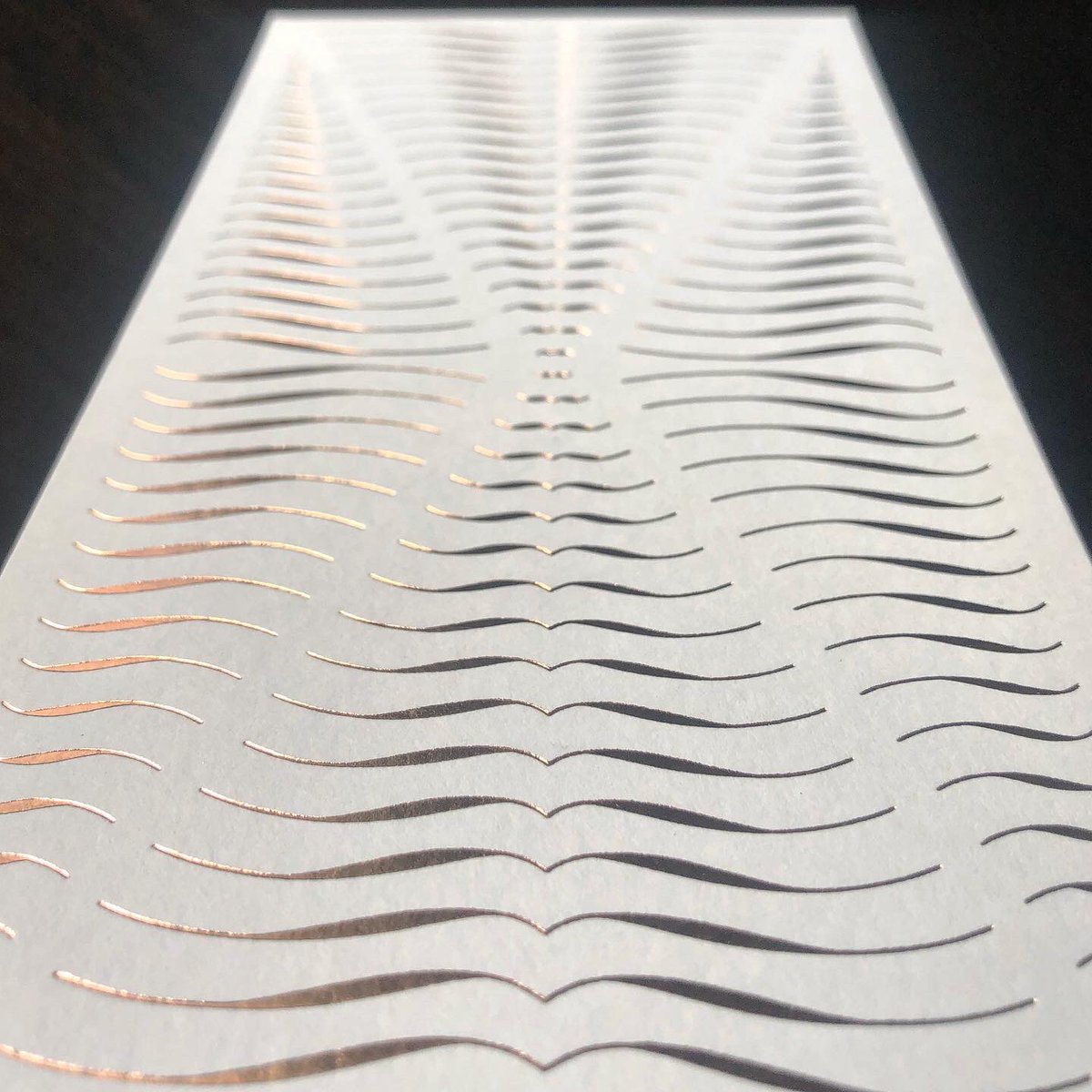typojo's tweet photo. Accolades no 2 (in a series) – letterpress printed postcards with some copper hotfoil touch ✨#studiotype #typojo https://t.co/AzxoWHpA8N