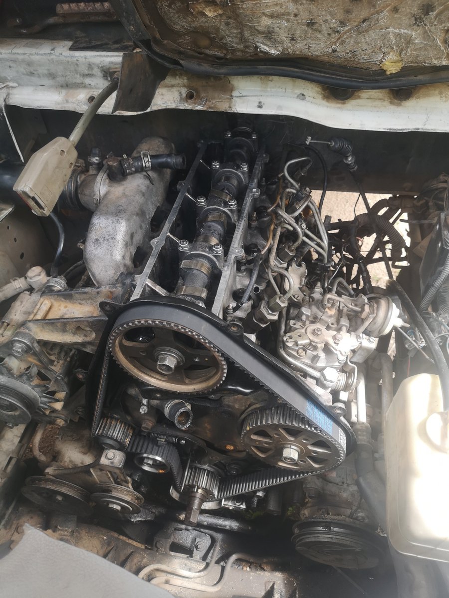 zimmech's tweet photo. Mazda Bongo RF (2)

⛓️ Timing belt replacement 
⚙️ Crankshaft seal replaced
🔩 Camshaft seal replaced 
🛠️ Cylinder head reconditioned 

#MobileMechanic #ZimMech #MazdaBseries #MazdaBongoRF #R2 #RF #cylinderhead #Valvetiming #valve #valveguides https://t.co/LDblu7dazW