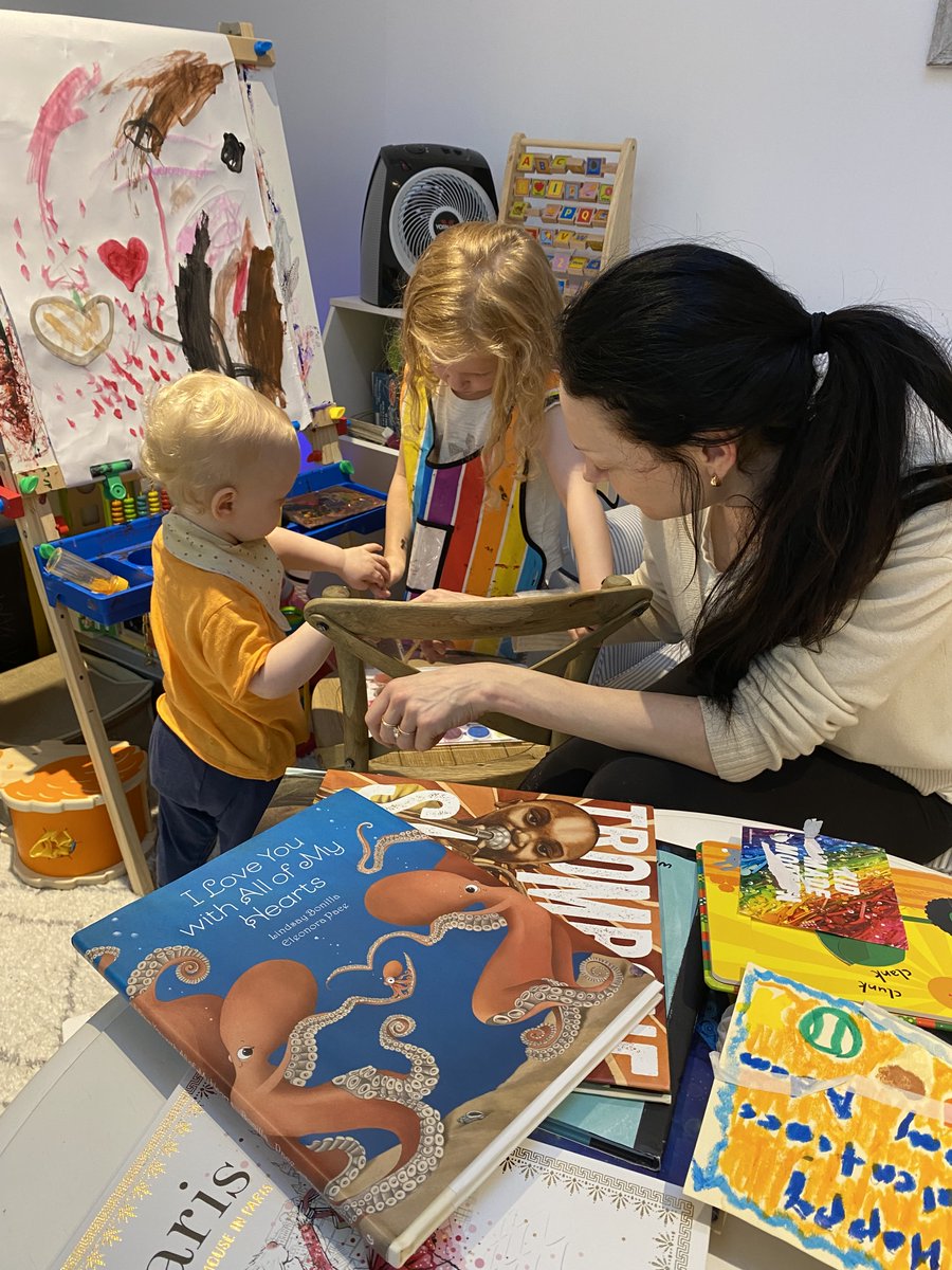LauraPrepon's tweet photo. Art time with the kiddos 🎨💓 https://t.co/UOLNqzH983
