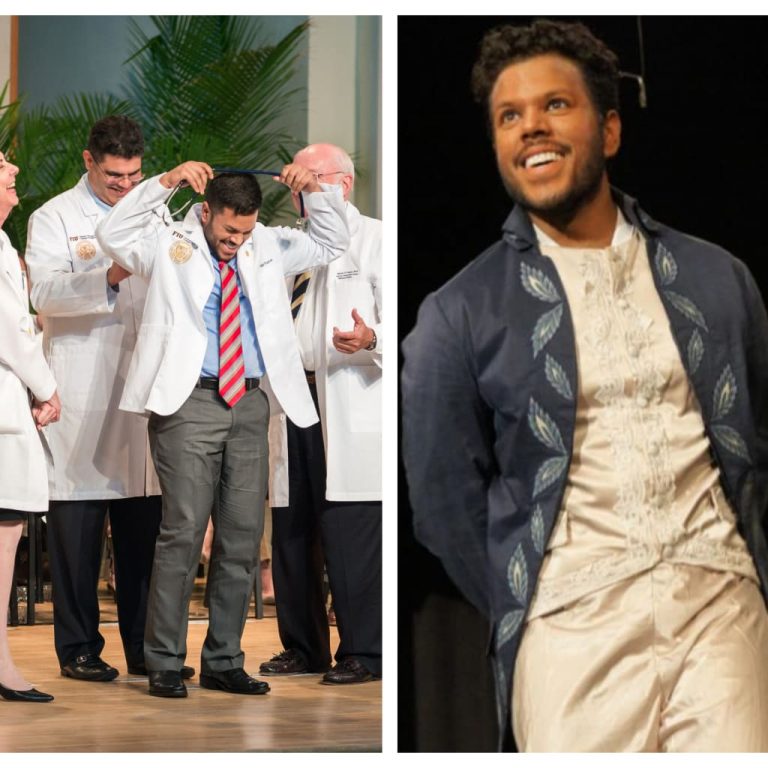 USFHealthMed's tweet photo. The #9 story in our countdown of the top @USFHealth social media stories features a physician who impresses on the stage as well as the hospital. 
Full story 🎤🎤:  https://t.co/7bMeNVfBQH https://t.co/6LplZspEaD