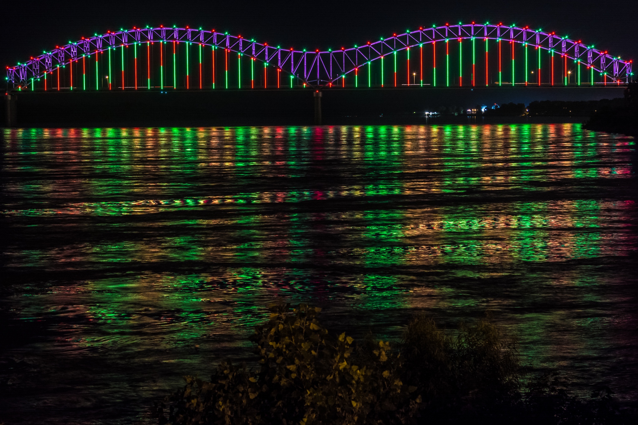 City of Memphis on Twitter "Mighty Lights will glow red and green in honor of Santa's arrival