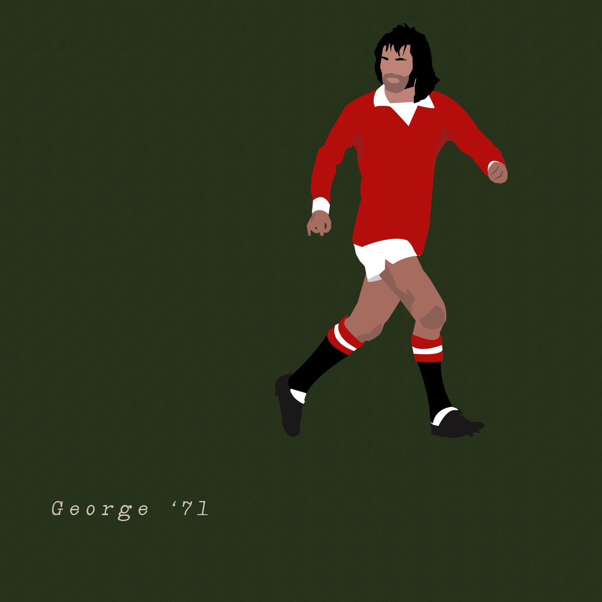 George Best, Manchester United 1971 #manchesterunited #fanart #mufc #georgebest #manutd #nft #nftart #openseaartists opensea.io/assets/0x495f9…