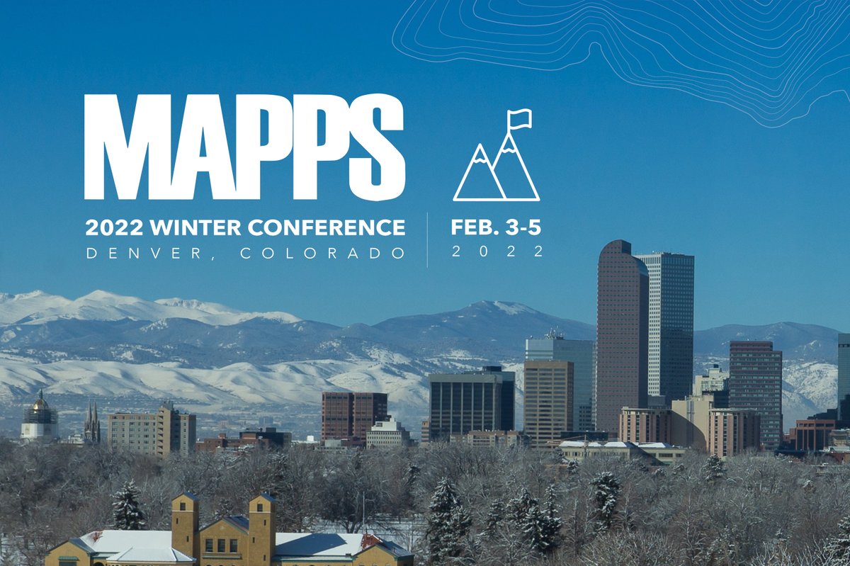 MAPPSorg's tweet photo. Registration is now live for MAPPS’ 2022 Winter Meeting! Join us February 3-5 at the Hyatt Regency Denver for an opportunity to see old friends and network with new partners.

Reserve your spot today at https://t.co/pu4SVF6YYm

#Infrastructure #MAPPS #LegislativeAffairs https://t.co/NuYNHPqFng