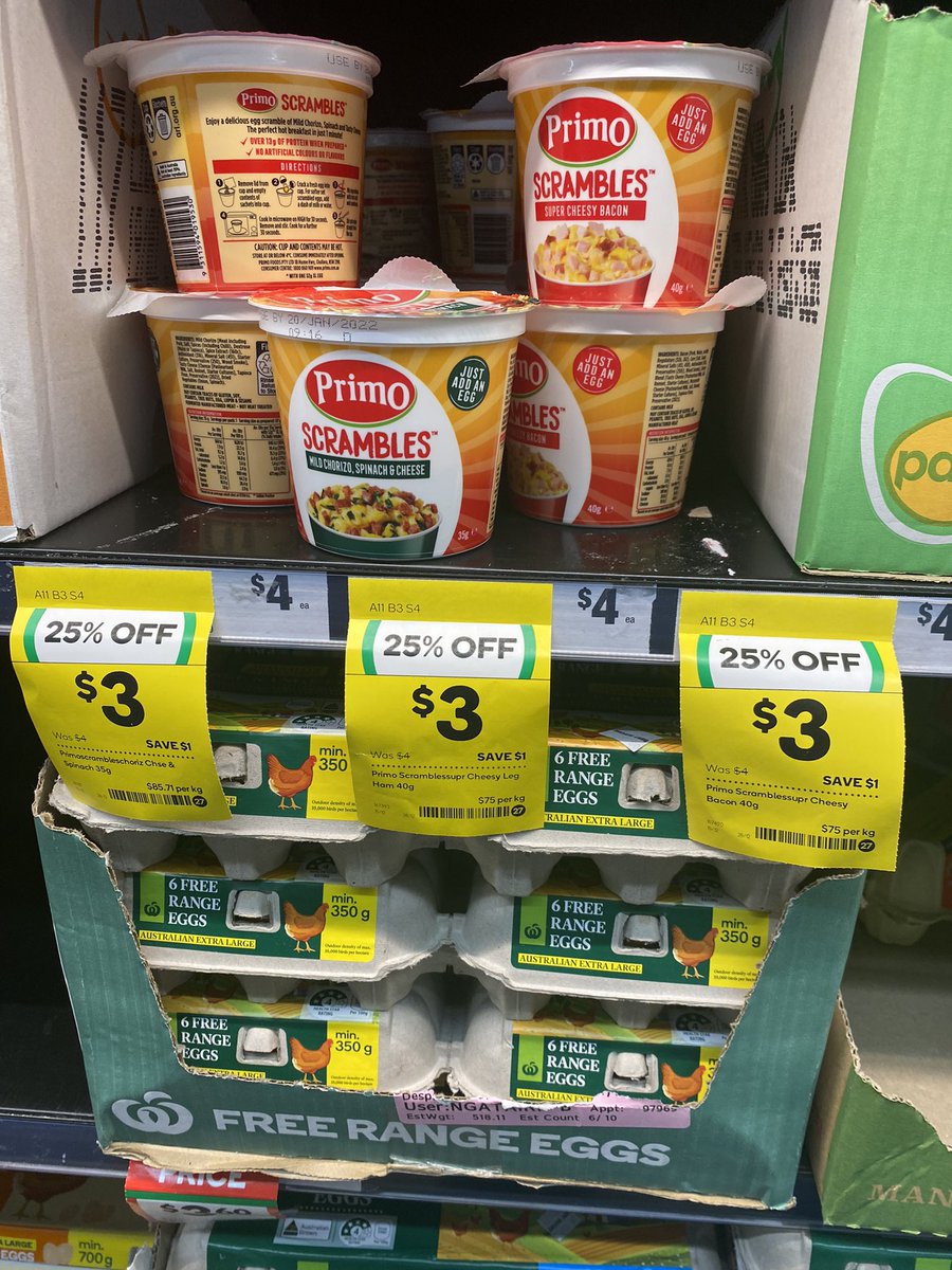 rushton_ra's tweet photo. @howcroft Russel, if @primosmallgoods hasn’t delivered you a Christmas palette of assorted Scrambles along with your very own personal egg-producing live chicken, then you’ve been robbed. @GruenHQ @Wil_Anderson https://t.co/meOXqNpzFU