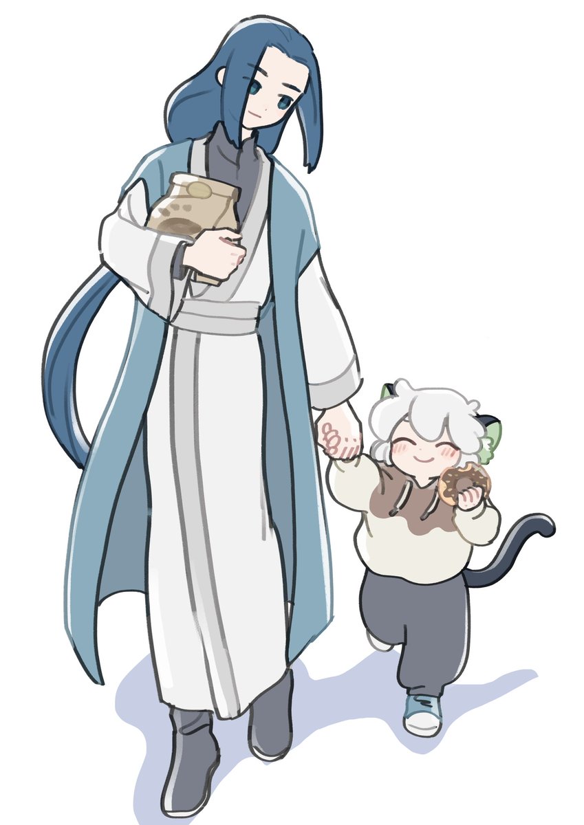 小黒 「シャオヘイとムゲン 」|鈴木(19日)のイラスト