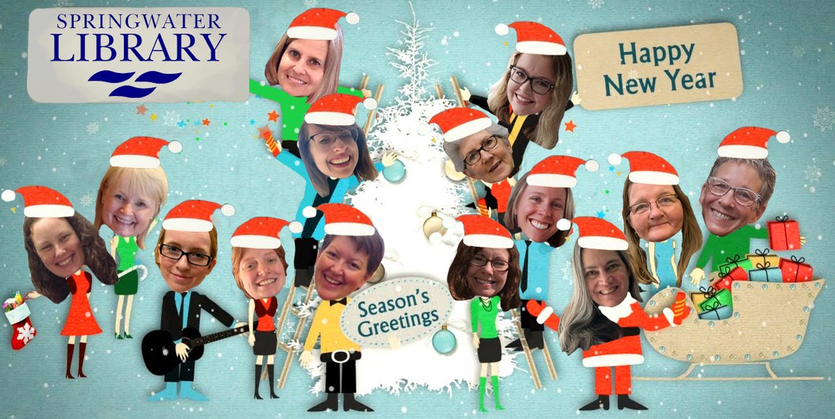 SpringwaterLib's tweet image. Season's Greetings from all of us at Springwater Library!