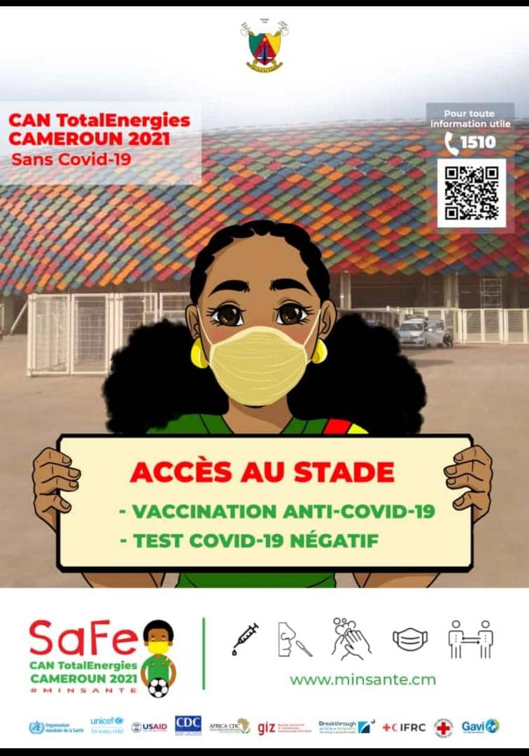 IsidoreEkobo's tweet photo. Tous ceux qui ne sont pas vaccinés, leur télévision ne va pas diffuser la CAN. Faisons-nous vacciner tous.
#CAN2021
#CANTotalEnergies2021
#DRSPC https://t.co/eQpDASn4Lr