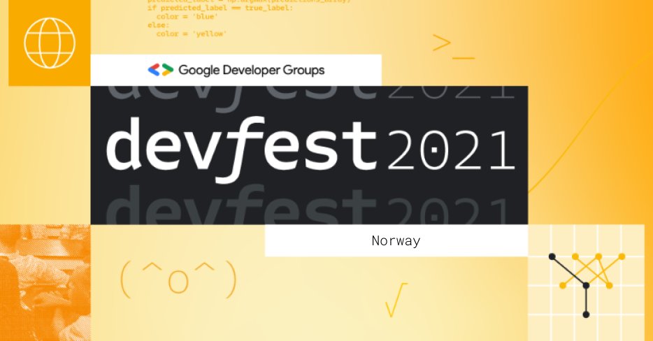 devfestnorway's tweet photo. DevFest Norway 2021 will take place on 12:00 – 16:00 CET, January 20, 2022 and our CFP is open. 
Submit your talks now! 

📝➡ https://t.co/ApYwstc2Gc 

#DevFest #DevFest2021 #DevFestNorway #CFP https://t.co/GEdmZj99cK