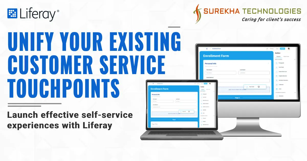 surekhatech's tweet image. Empower your customers to resolve their own issues without the help of a live representative. #Liferay helps you launch an intuitive self-service portal that keeps your customers happy. buff.ly/3e8Q9Vc

#LiferayDXP #LiferayPartner #customerportal #liferaydevelopment
