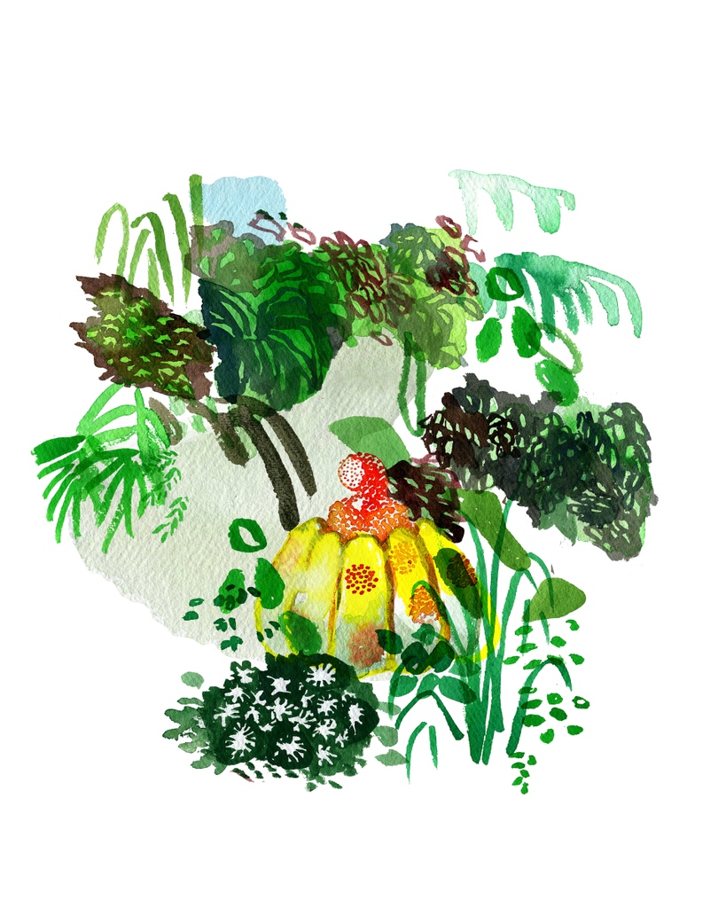 A funky lil pumpkin from the <a href="/NYBG/">New York Botanical Garden</a>'s KUSAMA: Cosmic Nature exhibit earlier this year 🎃