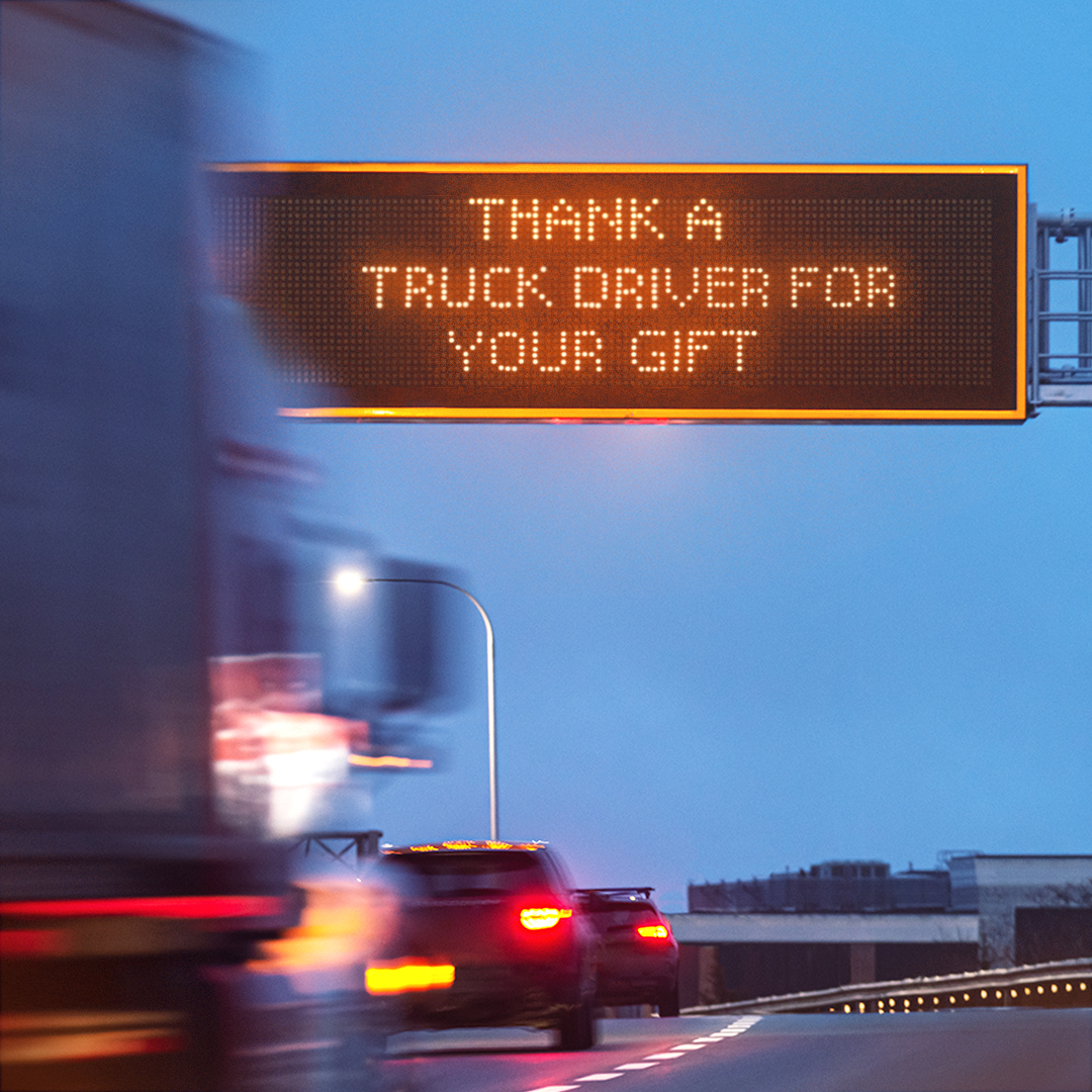 erinotoole's tweet photo. Truckers take time away from home and their families to work around the clock and keep store aisles stocked. 

This holiday season, remember to #ThankATrucker 🚚 https://t.co/RMjflC5GRF