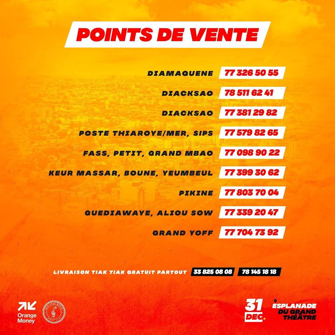 MtickSn's tweet photo. Billetterie Ouverte

🎫 PV : 3000
🎫 JJ : 5000
🎫 VIP : 10000
🎫 PRESTIGE : 50000

📞 : 78462 30 78
.
.
.
@sambapeuzzi
@ReptyleM
@reptylemusic
@driss_s
@bizonreptyle
.
.

#show #rap #hiphop #galsen #galsen221 #dakar #sénégal #senegal_boy_show https://t.co/xEbzouZp4N