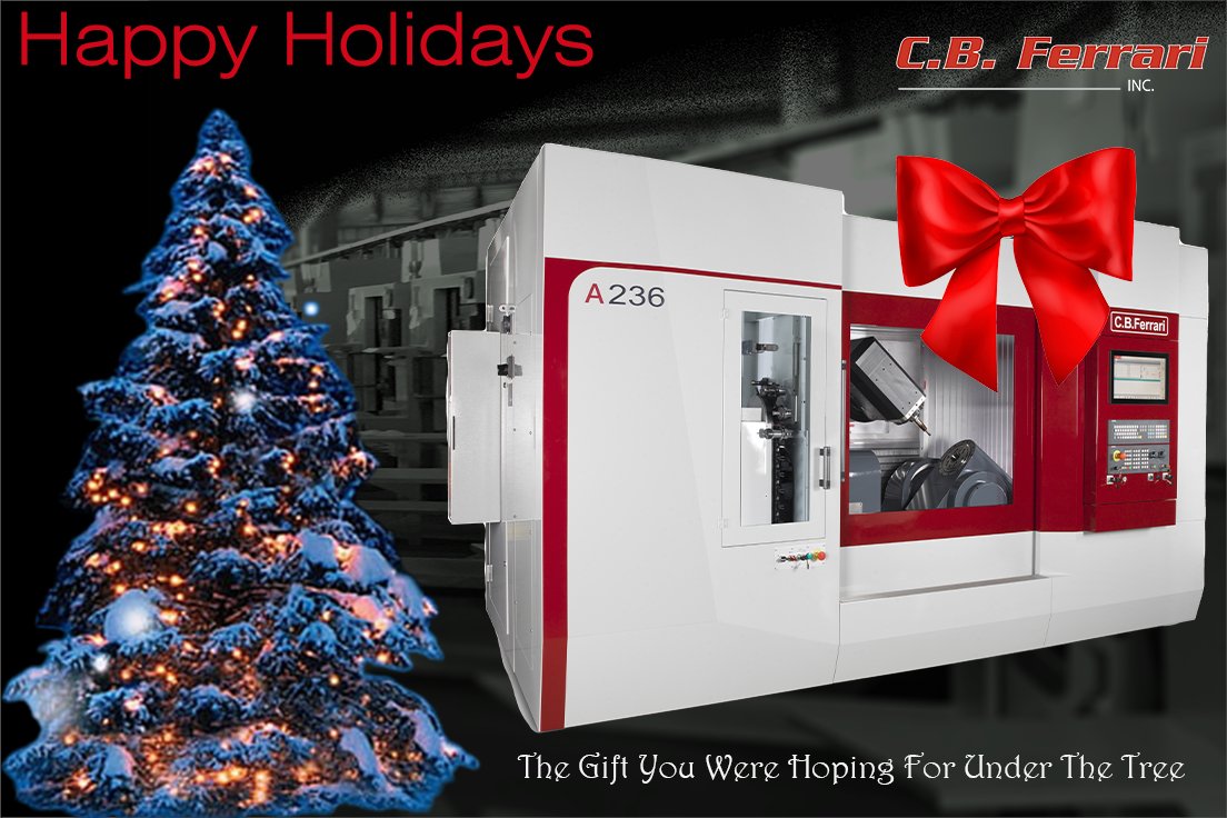 FerrariInc's tweet photo. Happy Holidays from C.B. Ferrari Inc.

In a year filled with challenges, we're grateful for your support. As we head into 2022, we all at CB Ferrari Inc wish you a happiness, health and prosperity

 #5axismachining #machiningcenter #turbine #happiness https://t.co/TU6GNDrCv5