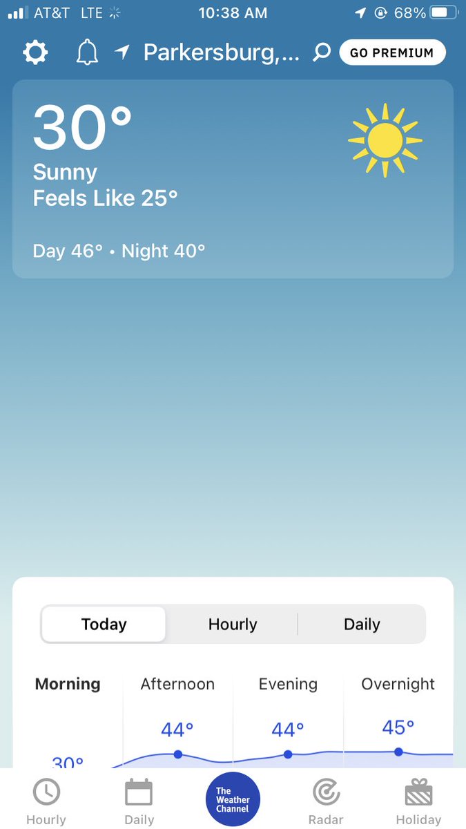 RacheleBarton5's tweet photo. Ohhhh, it’s going to ‘warm up’ to the 40’s!! 😳🥶🤣 https://t.co/e1XOX6UYD0