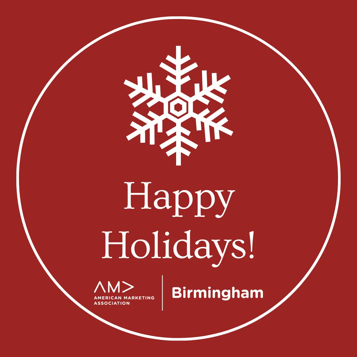 Happy Holidays from everyone at AMA Birmingham!