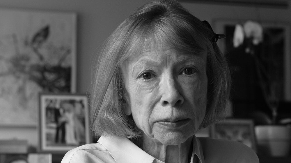 FeministPress's tweet photo. “I write entirely to find out what I’m thinking, what I’m looking at, what I see and what it means. What I want and what I fear.”— Rest in peace Joan Didion ✨ 

📷: AP https://t.co/AoWazw33HQ