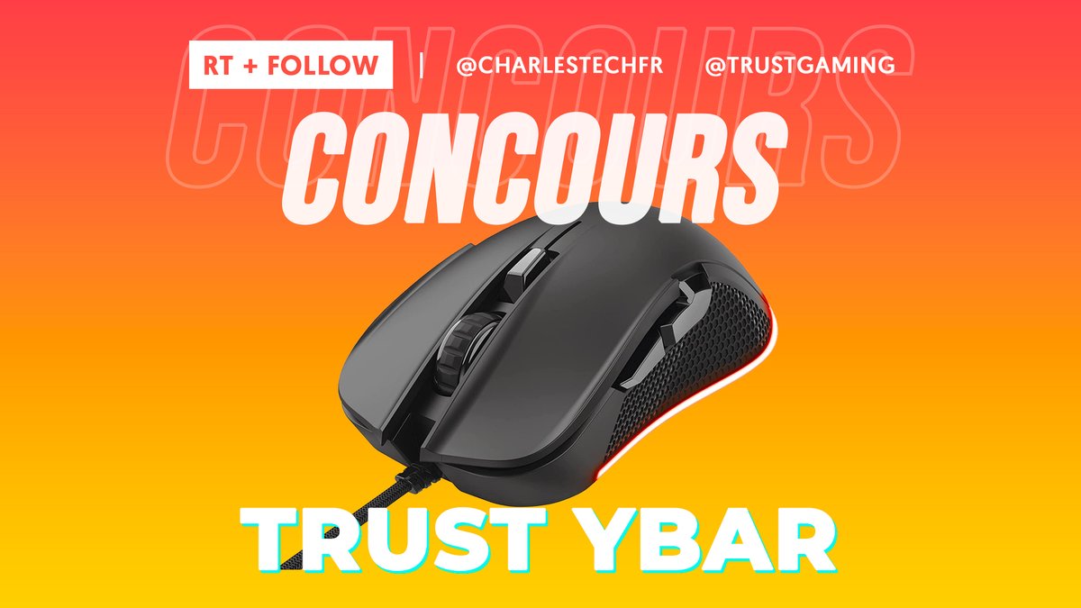 🎁 #CONCOURS - Tente de remporter ta souris gaming ! #CharlesTechNoel

🔁 RT ce tweet
👉 FOLLOW <a href="/charlestechfr/">Charles Tech</a> et <a href="/TrustGaming/">Trust Gaming</a> 

🔔 Active la cloche pour ne rien louper !

📅 Tirage au sort le 30/12