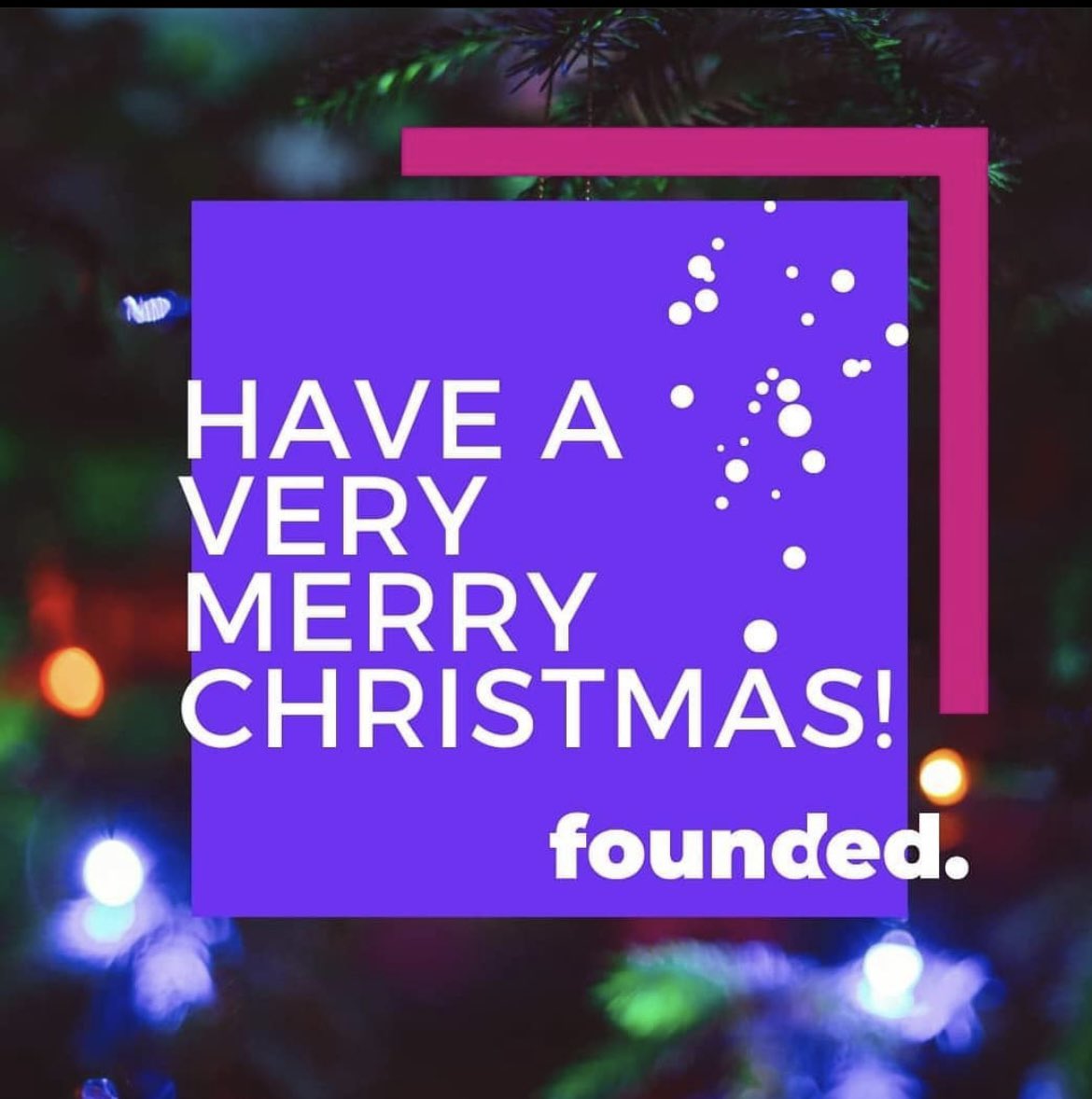 We're switching off for the holiday season + wanted to take a minute to stop + wish you + yours the merriest of Christmases + the happiest of New Years.  
With plenty in the pipeline + planning underway we’re looking forward to an exciting 2022.
