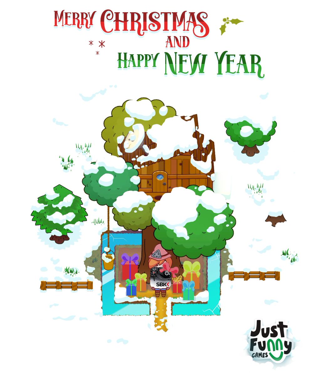 justfunnygames's tweet photo. We wish you Just Funny Season’s Greetings and a Happy New Year!🎄🎁#Christmas https://t.co/h6MLEvUVMV