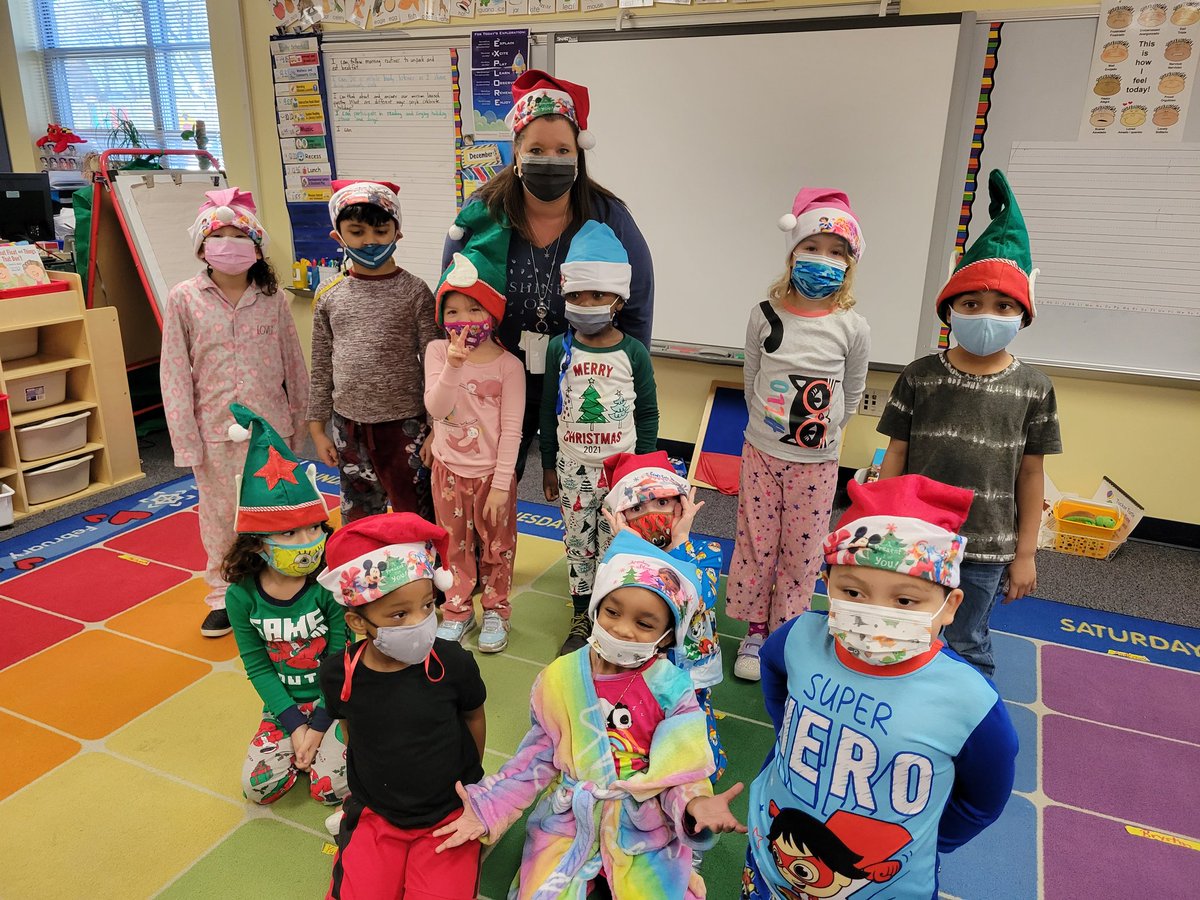 FerndaleEarlyEd's tweet photo. Warm holiday wishes ~ 
#PajamaDay https://t.co/OPOMKxLih3