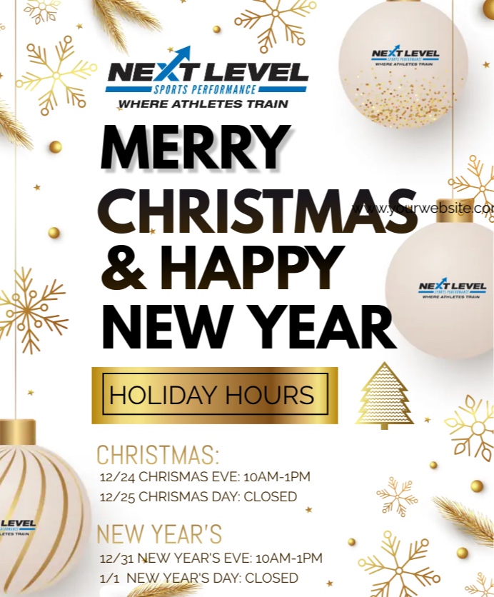 Happy holidays!! On Christmas Eve and New Year's Eve, our hours are from 10AM-1PM. On Christmas Day and New Year's Day, we will be closed.
