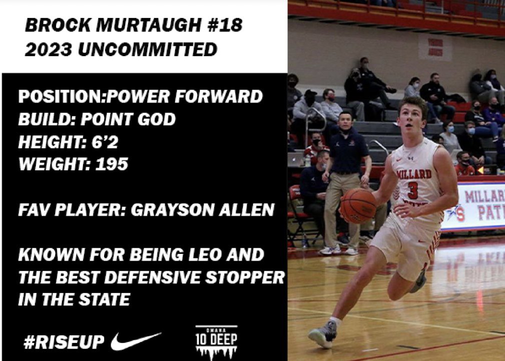 Up next <a href="/brockmurtaugh1/">brockmurtaugh</a>, kid can play and that’s all I can say. Great on Both ends of the court. Gonna be fun to watch this year.