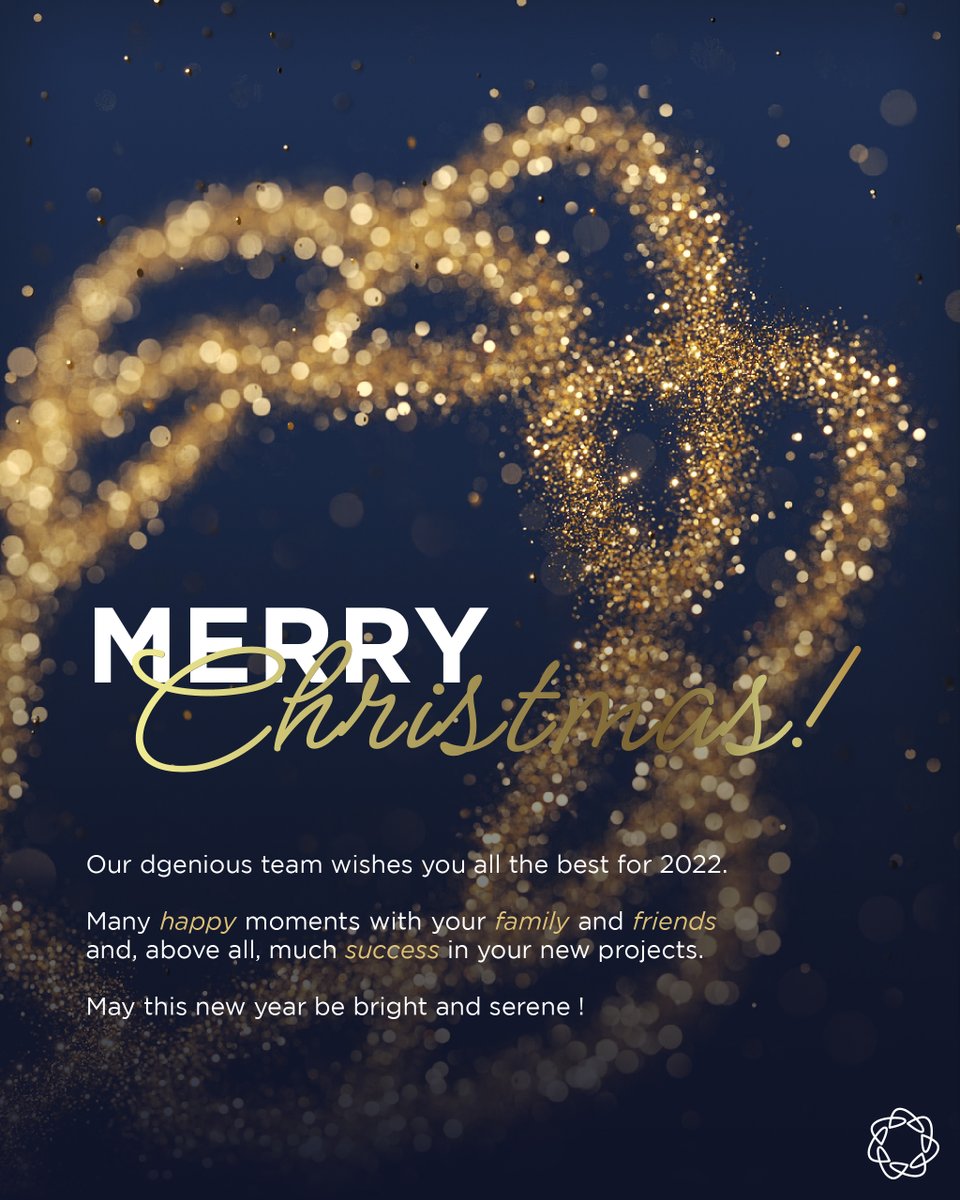 Time to enjoy the holiday season! 🌟

💫 Our Dgenious team will continue to be at your side to contribute to the #success of your #business in 2022!

We are already looking forward to it!