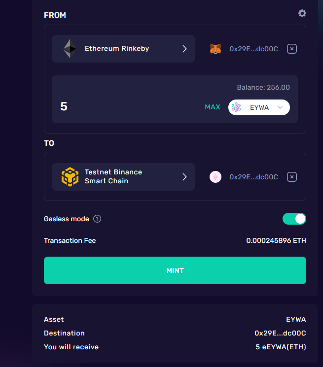 erikfire01's tweet photo. @eywaprotocol  Hello. New inventory "Gasless mode" does not work and gives an error. Thank you for your attention, hope helped. if you want to check my address: 0x29E92a510D9F1BFf103Cb842A72beb4ee02dc00C https://t.co/lBNNxlYGh1